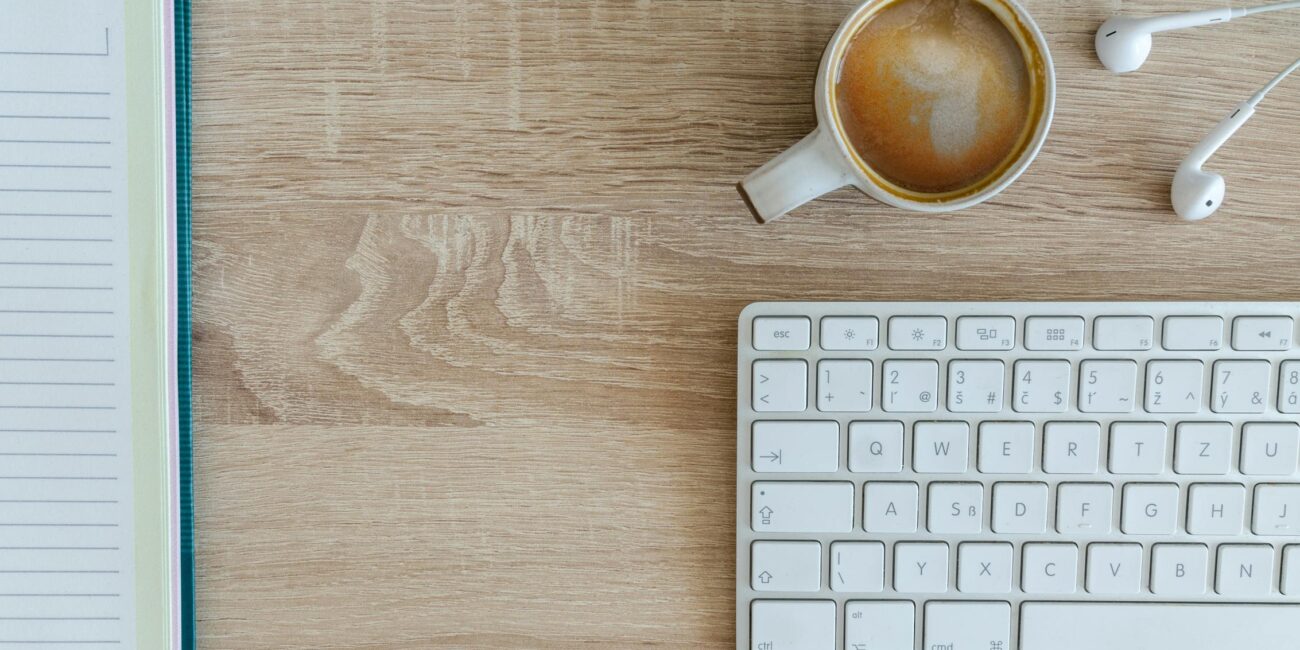 High Angle View of Coffee Cup on Table